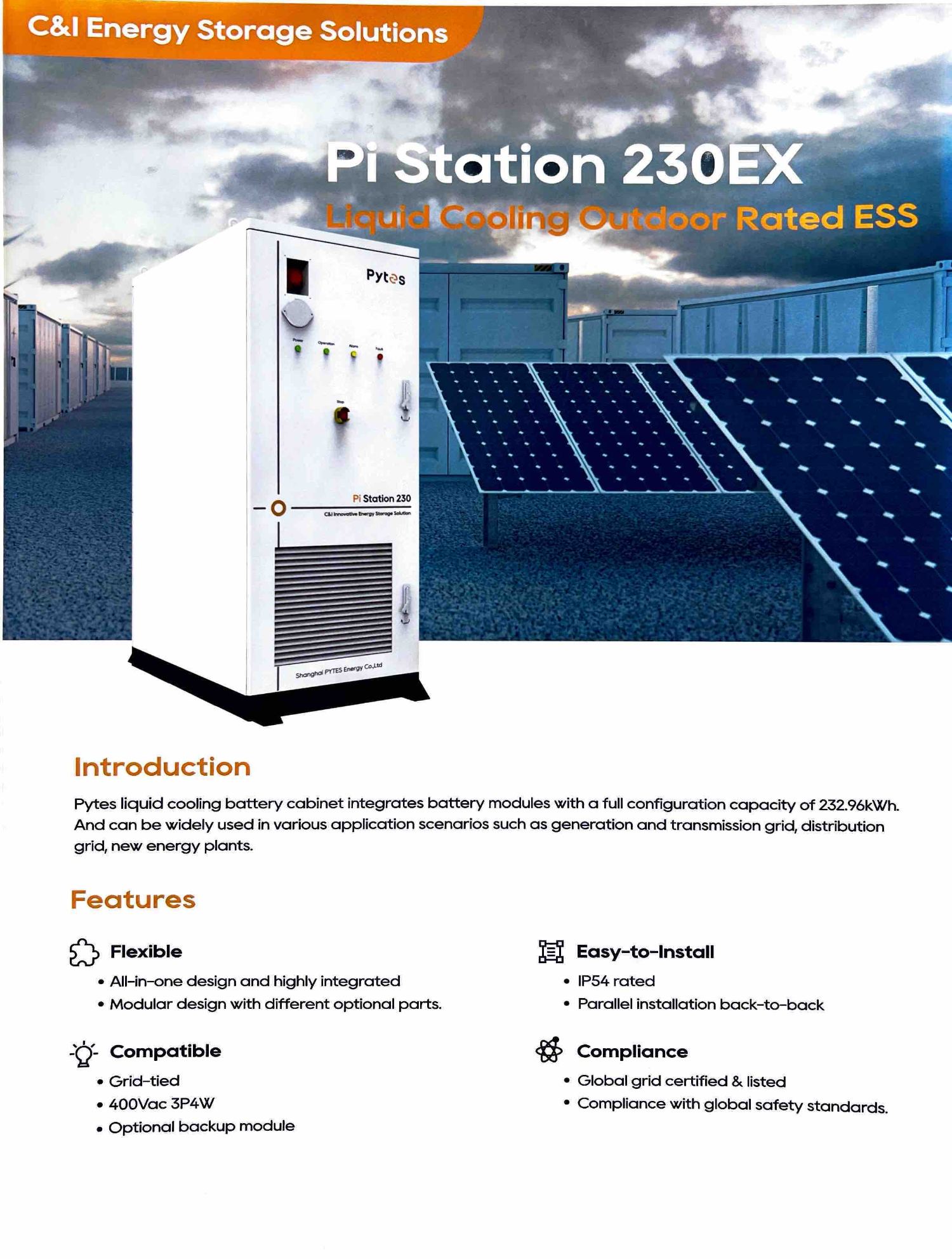 Pytes commercial energy storage